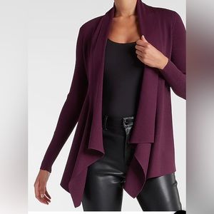 Express Drape Ribbed Sweater